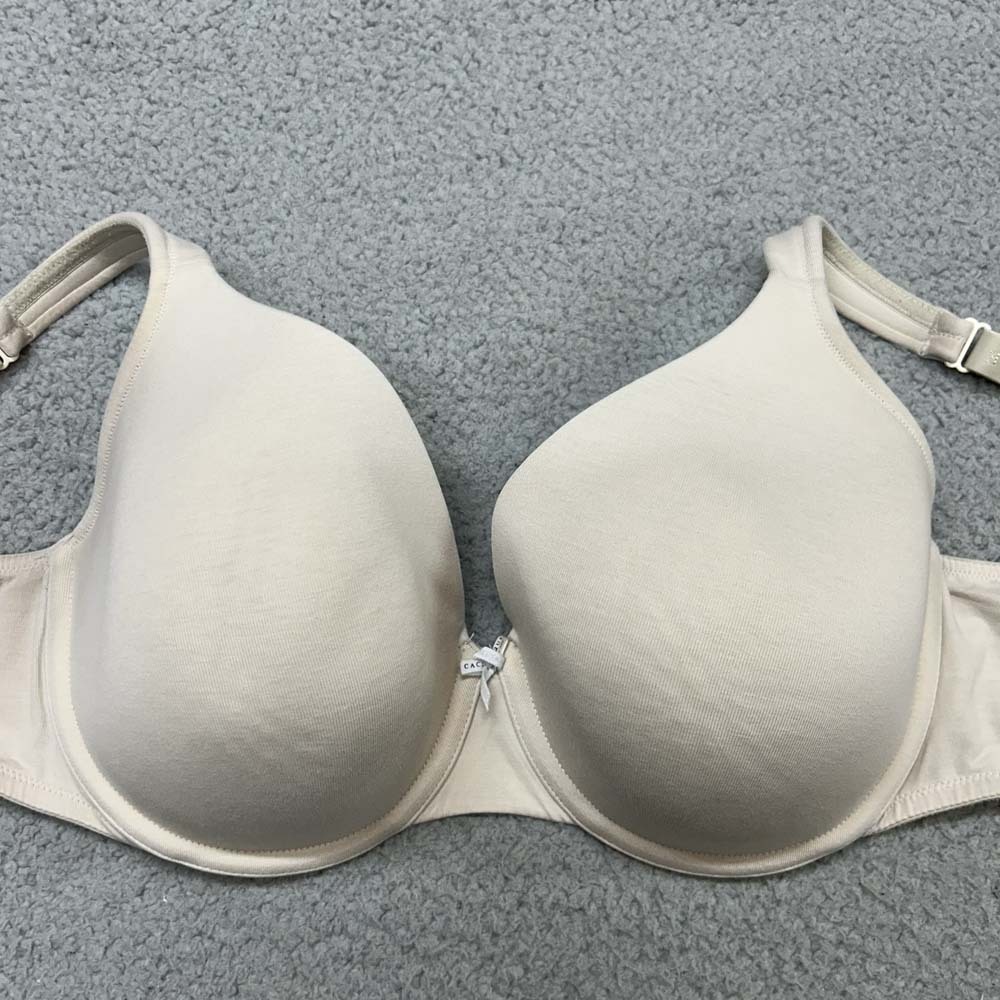 Cacique Bra 44C T-Shirt Bra Lightly Lined Full Coverage Cotton Lane Bryant